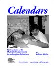 Image of the Cover for Calendars. The cover featureds an image of a young boy sitting at the desk writing. Behind him there is a very large calendar