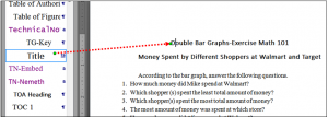 Screenshot of a Word Document