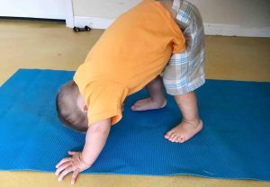 Child doing Yoga