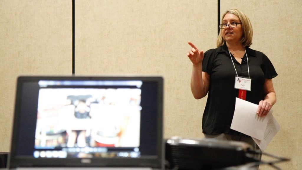 Patty Obrzut points out important aspects of movement for Active Learners at Texas Focus 2018