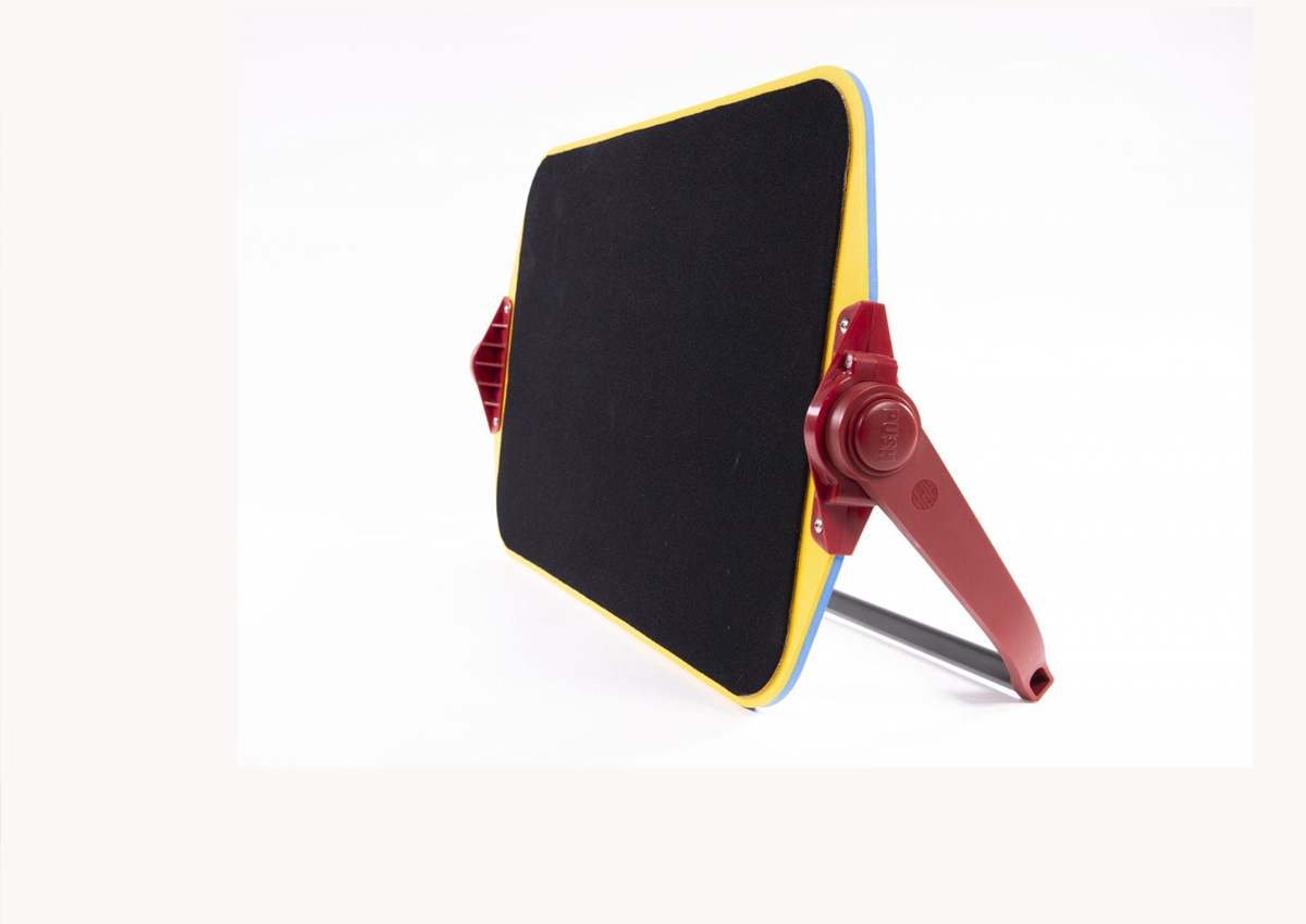 The image only shows the black felt side of the All-in-One Board, supported at an angle by an attached stand.