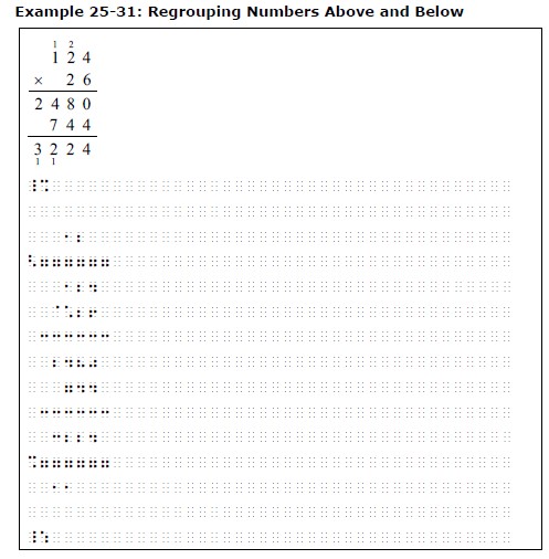 Example 25-31: Regrouping Numbers Above and Below (see BRF file)